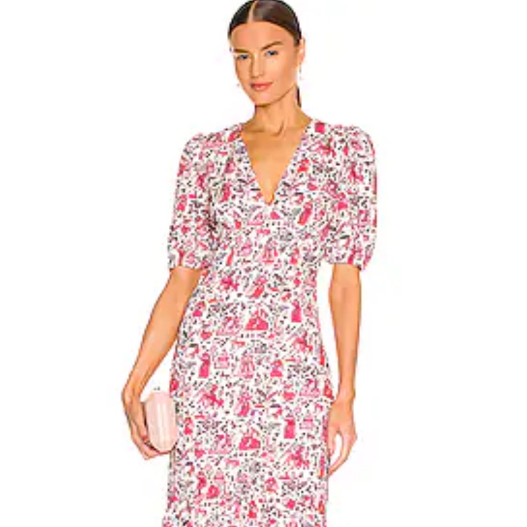 Rhode Pink Chinoiserie Dress